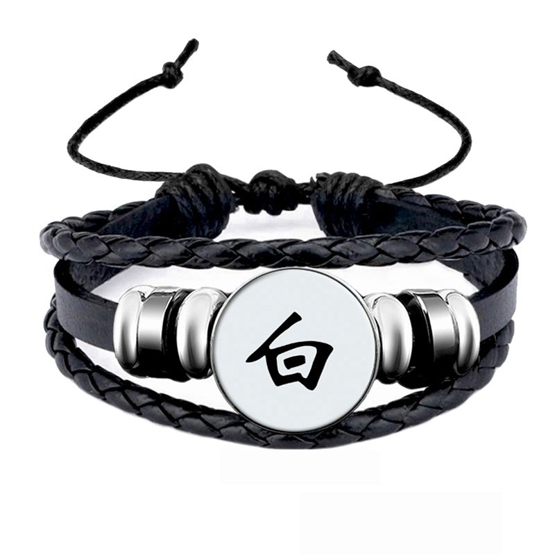 Akatsuki Member Sign Snap Button Charms Bracelet