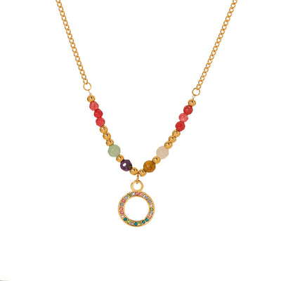 Rings Pendants Stone Necklace
