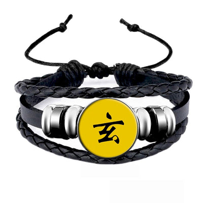Akatsuki Member Sign Snap Button Charms Bracelet