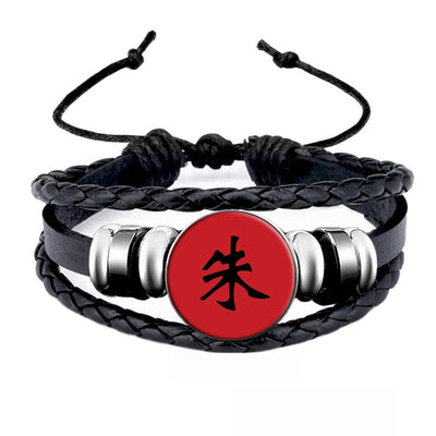 Akatsuki Member Sign Snap Button Charms Bracelet