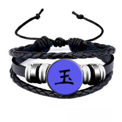 Akatsuki Member Sign Snap Button Charms Bracelet