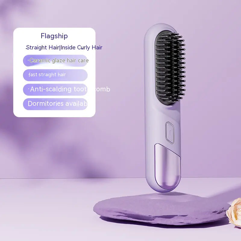 Portable Wireless Straight Comb for Hair Care