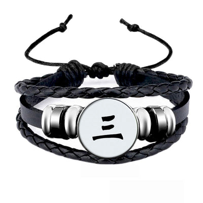 Akatsuki Member Sign Snap Button Charms Bracelet