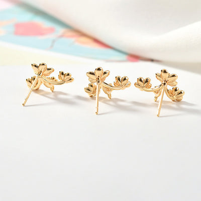 Flower Shaped Ear Stud Charms For Jewelry Making Supplies