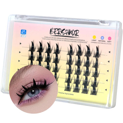 BERSHNOR Manga Doll Cluster Eyelashes