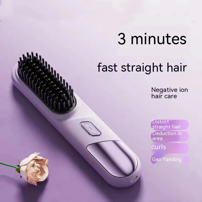 Portable Wireless Straight Comb for Hair Care
