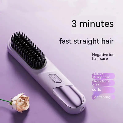 Portable Wireless Straight Comb for Hair Care