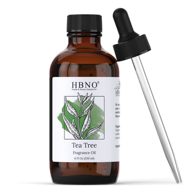 Revitalizing Tea Tree Scented Oil 4oz - Amber Glass Dropper Included